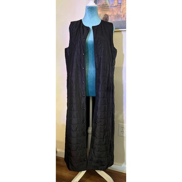 Long puffer jacket duster by easel - Picture 4 of 10